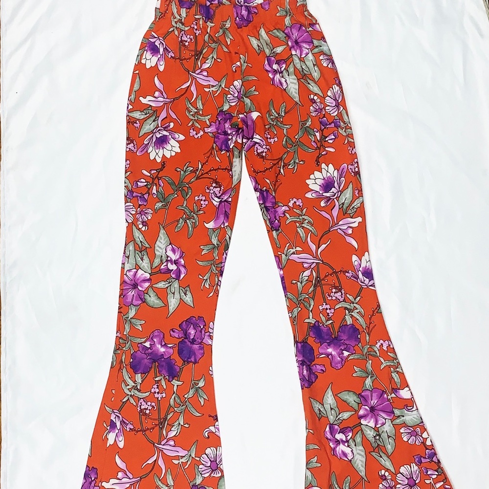 FASHIONNOVA High Waist Floral Print Pants